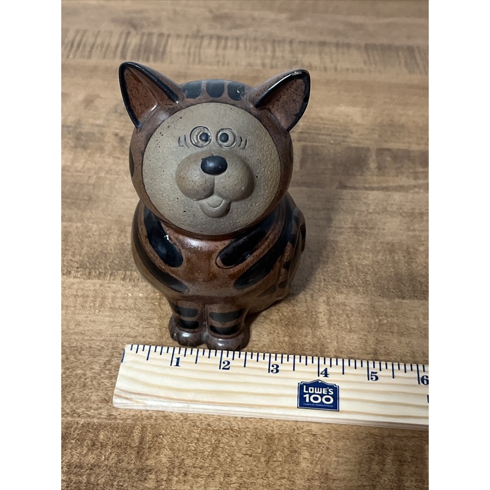 Vintage MCM Pottery Cat Figurine by Toscany Made in Japan - Picture 10 of 10